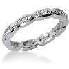 Eternity-ring i palladium med runde, brillantslebne diamanter (ca 0.3ct)