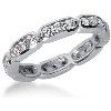 Eternity-ring i palladium med runde, brillantslebne diamanter (ca 0.72ct)