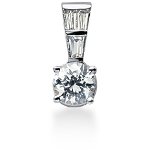 Fancy diamantvedhæng i hvidguld med 4 st diamanter (0.9 ct.)