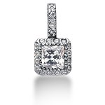 Fancy diamantvedhæng i hvidguld med 23 st diamanter (0.97 ct.)