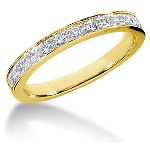 Vielse & Forlovelsesring i guld med 13st diamanter (0.32ct)