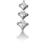 Journey diamantvedhæng i hvidguld med 3 st diamanter (1.08 ct.)
