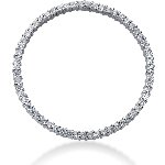 Cirkelformet diamantvedhæng i hvidguld med 59 st diamanter (1.77 ct.)
