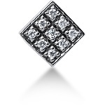 Fancy diamantvedhæng i hvidguld med 9 st diamanter (0.36 ct.)