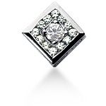 Fancy diamantvedhæng i hvidguld med 13 st diamanter (0.77 ct.)