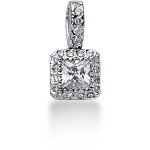 Fancy diamantvedhæng i hvidguld med 22 st diamanter (0.53 ct.)