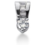 Fancy diamantvedhæng i hvidguld med 5 st diamanter (0.82 ct.)