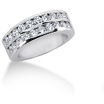 Vielse & Forlovelsesring i hvidguld med 20st diamanter (1.4ct)