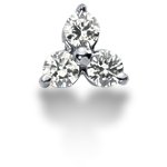 Fancy diamantvedhæng i hvidguld med 3 st diamanter (0.3 ct.)