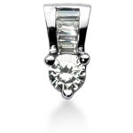 Fancy diamantvedhæng i hvidguld med 5 st diamanter (1.07 ct.)