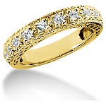 Vielse & Forlovelsesring i guld med 11st diamanter (0.55ct)