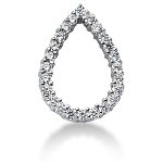 Fancy diamantvedhæng i hvidguld med 24 st diamanter (0.72 ct.)