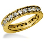 Eternity-ring i guld med runde, brillantslebne diamanter (ca 1.25ct)