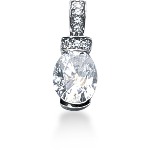 Fancy diamantvedhæng i hvidguld med 10 st diamanter (2.44 ct.)