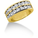Vielse & Forlovelsesring i guld med 18st diamanter (1.8ct)