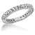 Eternity-ring i hvidguld med runde, brillantslebne diamanter (ca 0.9ct)
