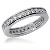 Eternity-ring i hvidguld med runde, brillantslebne diamanter (ca 0.87ct)