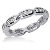 Eternity-ring i hvidguld med runde, brillantslebne diamanter (ca 0.54ct)