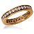 Eternity-ring i rdguld med runde, brillantslebne diamanter (ca 0.87ct)
