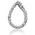 Fancy diamantvedhng i hvidguld med 28 st diamanter (0.42 ct.)