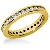 Eternity-ring i guld med runde, brillantslebne diamanter (ca 0.62ct)
