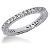 Eternity-ring i palladium med runde, brillantslebne diamanter (ca 0.57ct)  Stl 52 / 16,6 mm