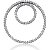 Cirkelformet diamantvedhng i hvidguld med 102 st diamanter (1.53 ct.)