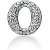 Cirkelformet diamantvedhng i hvidguld med 65 st diamanter (0.81 ct.)