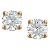 reringe i rdguld med runde, brillantslebne diamanter 4.8 mm (0.8 ct.)