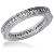 Eternity-ring i platin med runde, brillantslebne diamanter (ca 0.39ct)
