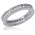 Eternity-ring i platin med runde, brillantslebne diamanter (ca 0.64ct)
