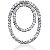 Cirkelformet diamantvedhng i hvidguld med 66 st diamanter (2.72 ct.)