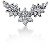 Fancy diamantvedhng i hvidguld med 25 st diamanter (0.5 ct.)