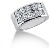 Vielse & Forlovelsesring i hvidguld med 14st diamanter (2.8ct)