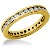 Eternity-ring i guld med runde, brillantslebne diamanter (ca 0.84ct)