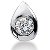Solitaire diamantvedhng i hvidguld med rund, brillantsleben diamant (0.85 ct.)
