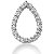 Fancy diamantvedhng i hvidguld med 21 st diamanter (1.47 ct.)