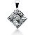 Fancy diamantvedhng i hvidguld med 9 st diamanter (0.25 ct.)