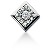 Fancy diamantvedhng i hvidguld med 13 st diamanter (0.77 ct.)