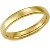 Komfortsmedet forlovelsesring/vielsesring, glatt i gult guld (3 mm)  Stl 53 / 16,9 mm