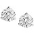 reringe i hvidguld med runde, brillantslebne diamanter 5 mm (1 ct.)