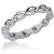 Eternity-ring i hvidguld med runde, brillantslebne diamanter (ca 0.24ct)