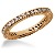 Eternity-ring i rdguld med runde, brillantslebne diamanter (ca 0.57ct)