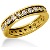 Eternity-ring i guld med runde, brillantslebne diamanter (ca 1.2ct)