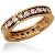 Eternity-ring i rdguld med runde, brillantslebne diamanter (ca 1.2ct)