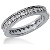 Eternity-ring i platin med runde, brillantslebne diamanter (ca 0.84ct)