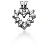 Hjerteformet vedhng i hvidguld med 12 st diamanter (0.42 ct.)