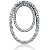 Cirkelformet diamantvedhng i hvidguld med 80 st diamanter (1.83 ct.)