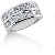 Vielse & Forlovelsesring i hvidguld med 10st diamanter (2ct)