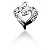 Hjerteformet vedhng i hvidguld med 13 st diamanter (0.26 ct.)